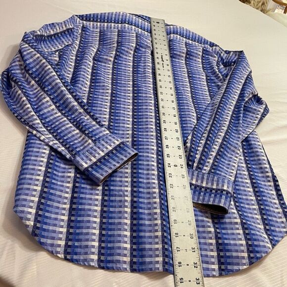 Robert Graham Men’s Blue Purple Classic Fit Long Sleeve Button Up Shirt Size XL - Picture 9 of 9